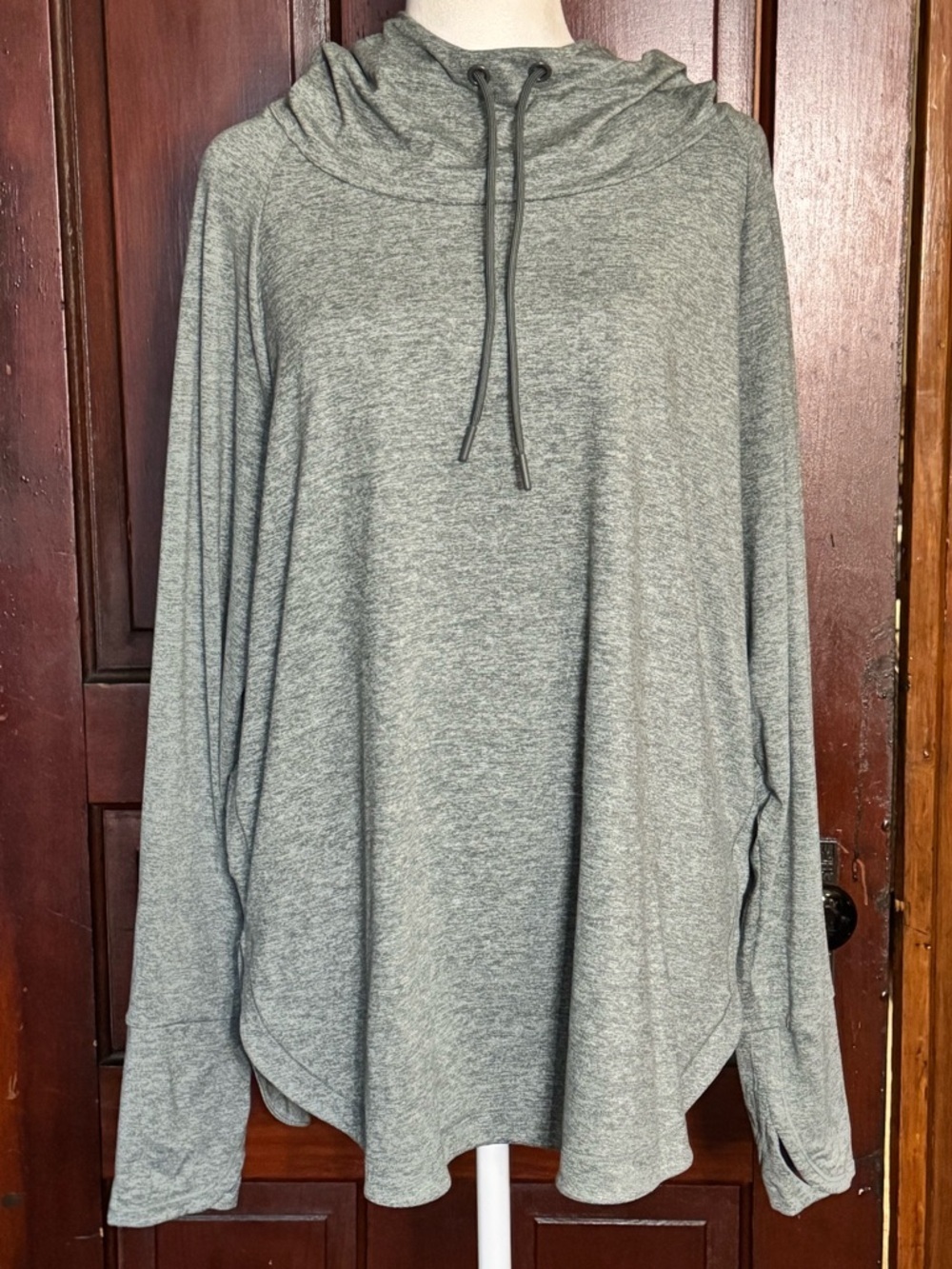 Athleta Uptempo Hoodie Heather Gray Size 1X